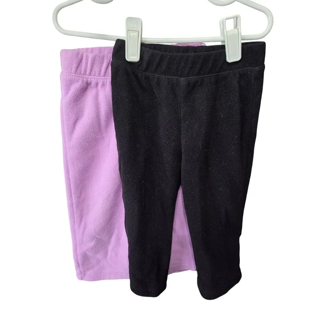 Fleece Sweatpants 2 Pack Black/Purple - The Children's Place - 12-18mo